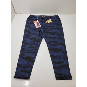 Hybrid & Company Womens Jeans Jeggings Bum Lifter Super Stretch Blue Camo Sz 24